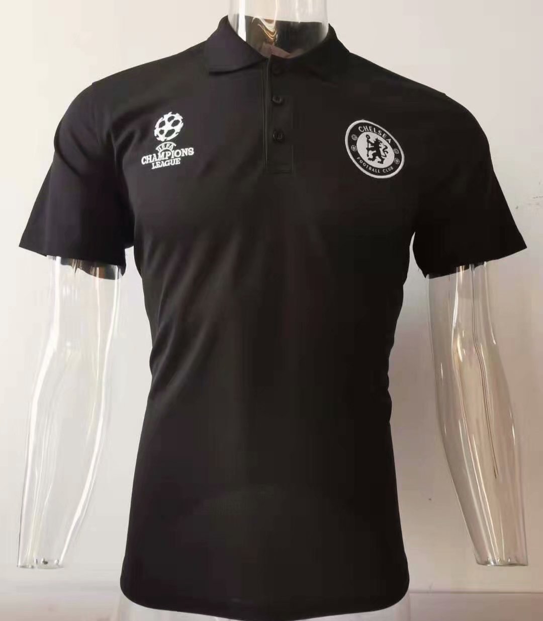maillot de polo homme Chelsea 2020 noir